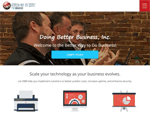 Tablet Screenshot of doingbetterbusiness.com